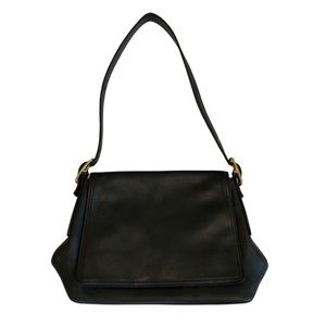 Vintage Coach Legacy  Black West Studio Leather Messenger Purse